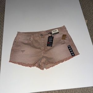 Frayed edge shorts